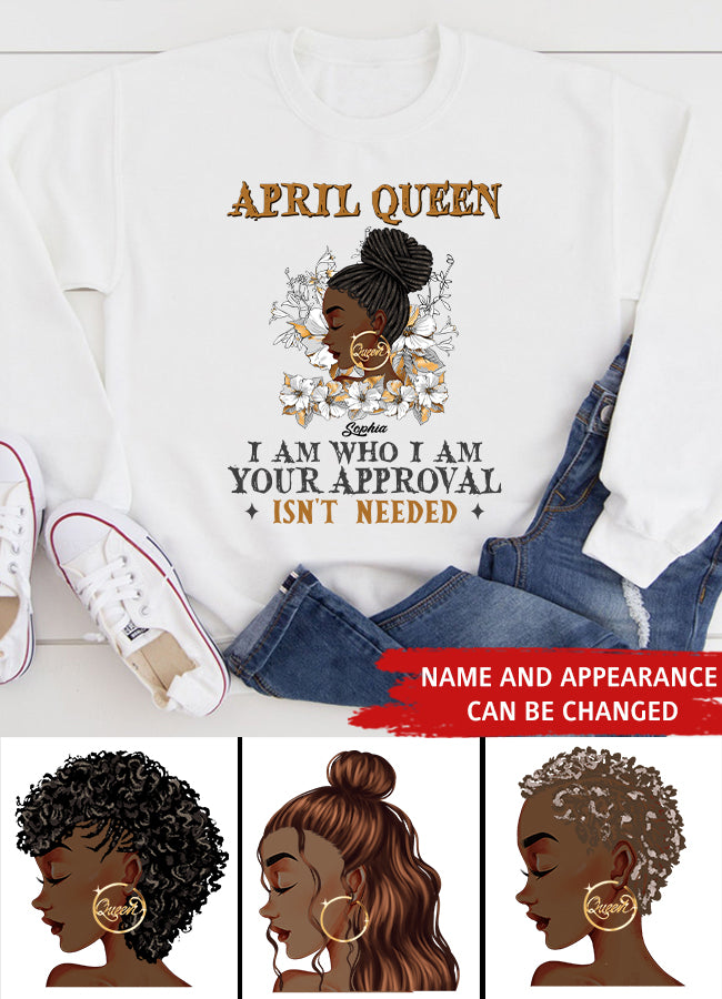 April Birthday Shirt, Custom Birthday Shirt, Queens Born In April, April Birthday Gifts, April shirts for Woman