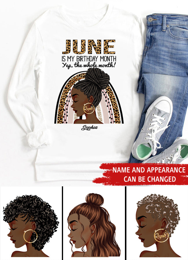 June Birthday Shirt, Custom Birthday Shirt, Queens Born In June, June Birthday Shirts For Woman, June Birthday Gifts