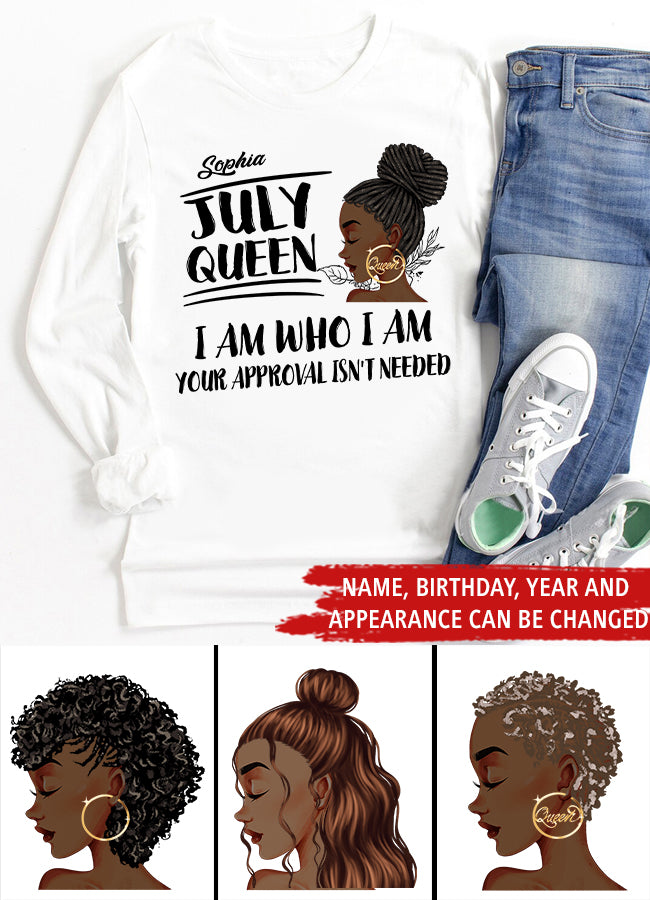 July Birthday Shirt, Custom Birthday Shirt, Queens Born In July, July Birthday Shirts For Woman, July Birthday Gifts