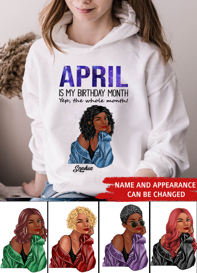 April Birthday Shirt, Custom Birthday Shirt, Queens Born In April, April Birthday Gifts, April shirts for Woman