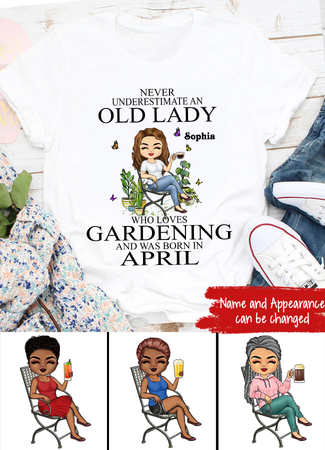 April Birthday Shirt, Custom Birthday Shirt, Queens Born In April, April Birthday Gifts, April Queen Shirt, April Birthday Shirts For Woman, Her Birthday Gifts For April, Gardening Custom Shirt, Gift For Gardeners, Plant Lovers