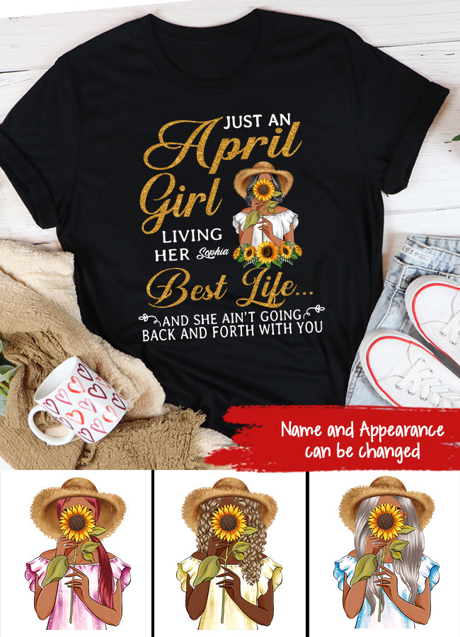 April Birthday Shirt, Custom Birthday Shirt, Queens Born In April, April Birthday Shirts For Woman, April Birthday Gifts