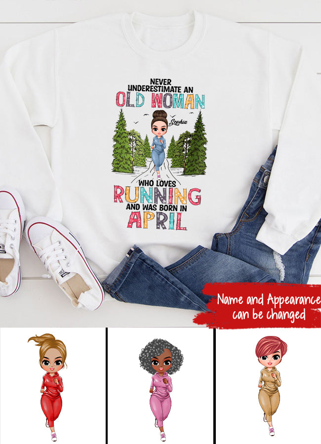 April Birthday Shirt, Custom Birthday Shirt, Queens Born In April, April Birthday Gifts, April Shirts For Woman, Custom Running Shirts, Birthday Running Shirt