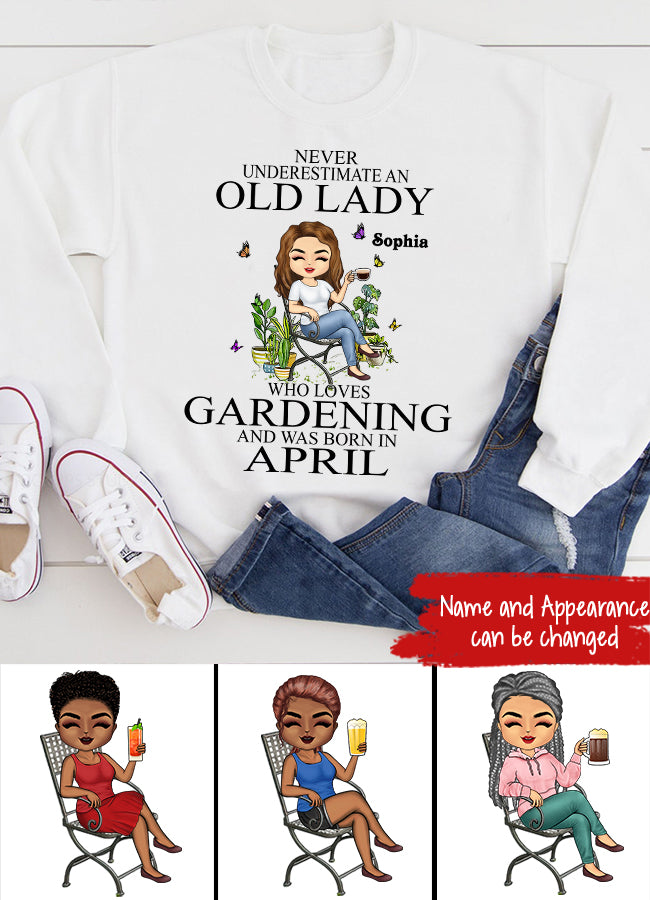 April Birthday Shirt, Custom Birthday Shirt, Queens Born In April, April Birthday Gifts, April Queen Shirt, April Birthday Shirts For Woman, Her Birthday Gifts For April, Gardening Custom Shirt, Gift For Gardeners, Plant Lovers