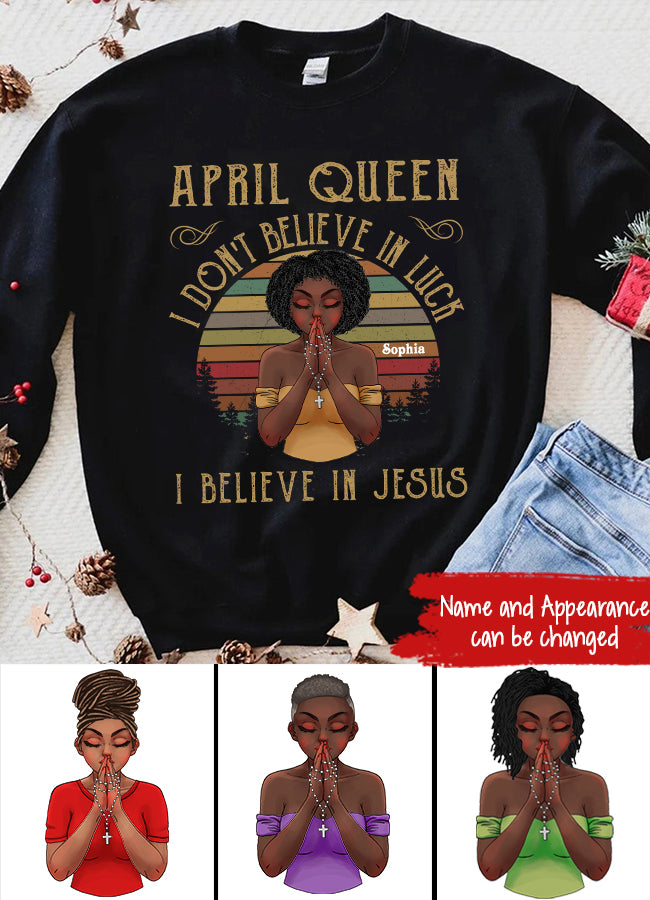 April Birthday Shirt, Custom Birthday Shirt, Queens Born In April, April Birthday Gifts, April shirts for Woman