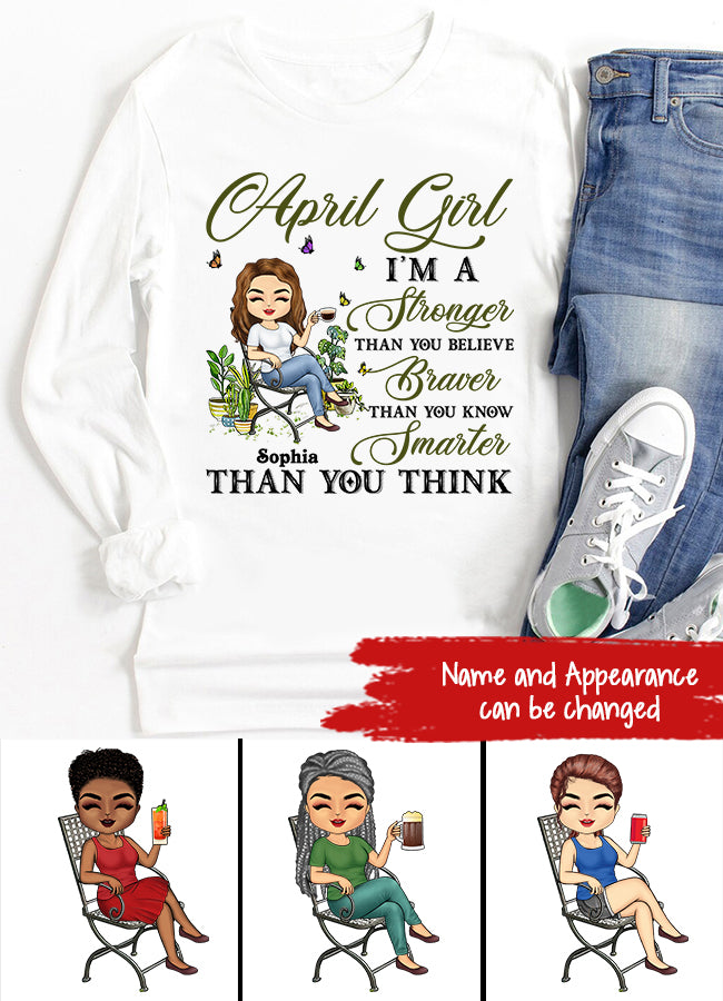 April Birthday Shirt, Custom Birthday Shirt, Queens Born In April, April Birthday Gifts, April Queen shirt, April Birthday Shirts For Woman, Her Birthday Gifts For April, Gardening Custom Shirt, Gift For Gardeners, Plant Lovers