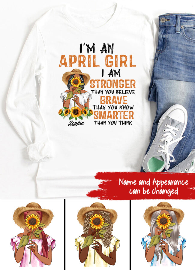 April Birthday Shirt, Custom Birthday Shirt, Queens Born In April, April Birthday Shirts For Woman, April Birthday Gifts