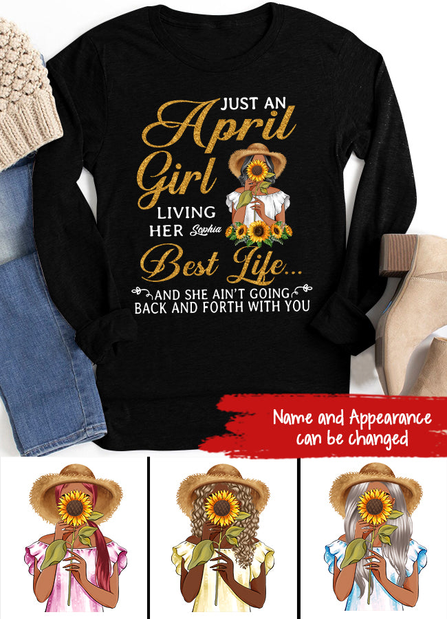 April Birthday Shirt, Custom Birthday Shirt, Queens Born In April, April Birthday Shirts For Woman, April Birthday Gifts