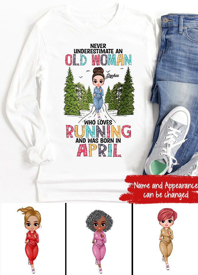 April Birthday Shirt, Custom Birthday Shirt, Queens Born In April, April Birthday Gifts, April Shirts For Woman, Custom Running Shirts, Birthday Running Shirt