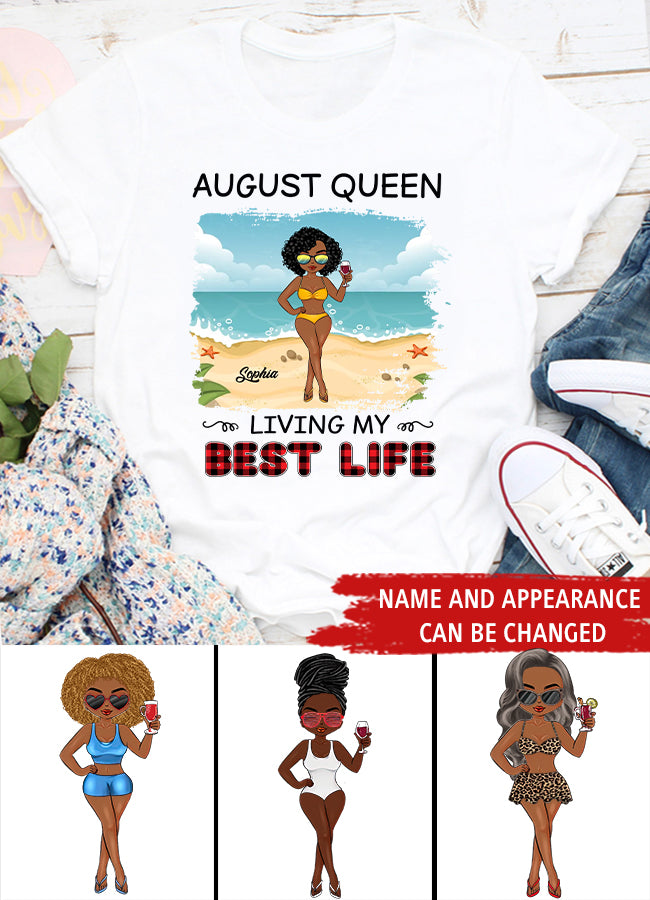 August Birthday Shirt, Custom Birthday Shirt, Queens are Born In August, August Birthday Shirts For Woman, August Birthday Gifts