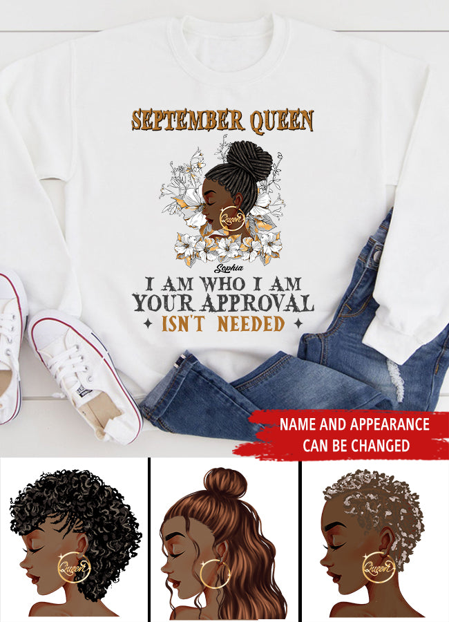 September Birthday Shirt, Custom Birthday Shirt, Queens are Born In September, September Birthday Shirts For Woman, September Birthday Gifts