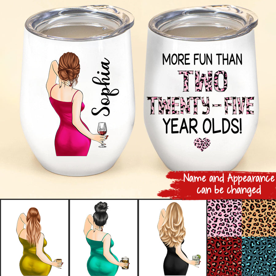 Personalized 50th Birthday Gifts, Personalized Wine Tumbler - 1972 50th Birthday Wine Tumbler, 50th Gift Ideas For Her