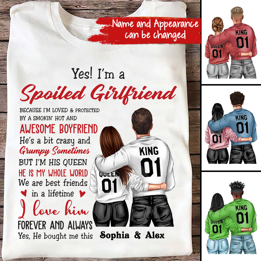 Personalized Gifts For Girlfriend, Girlfriend Shirt, I Llove My Girlfriend Shirt, Best Gift For Girlfriend, Gift ideas for girlfriend, gifts for gf, long distance Relationship Gifts For Her