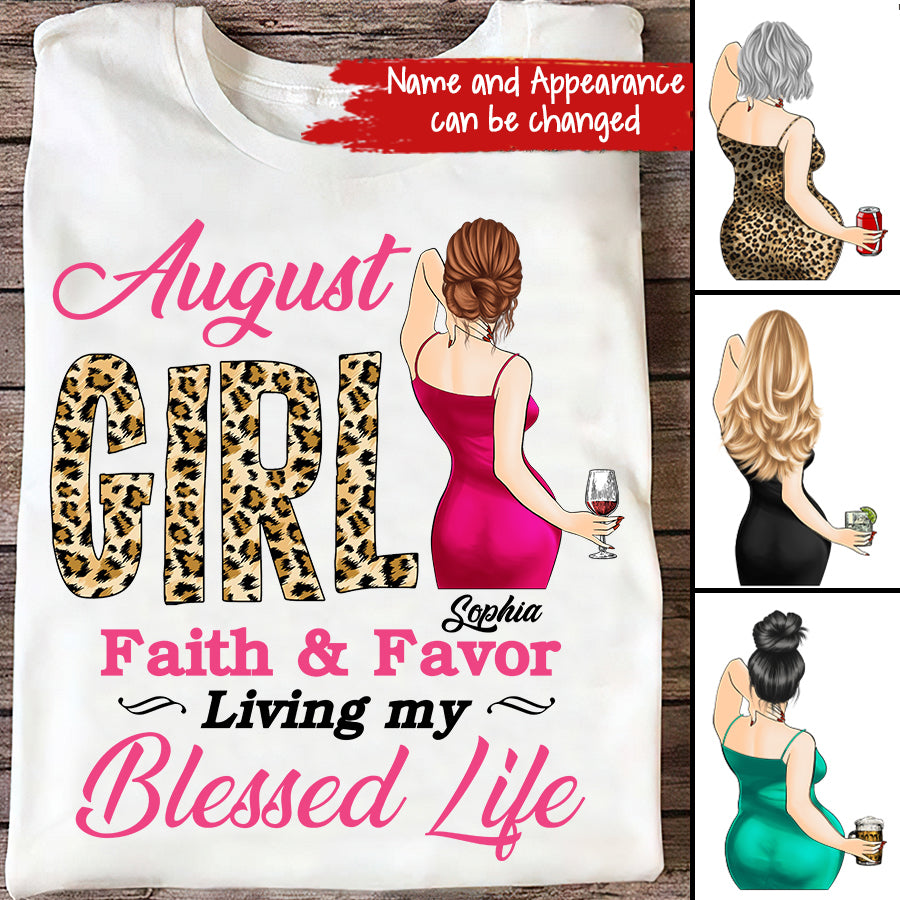 August Birthday Shirt, Custom Birthday Shirt, Queens Born In August, August Birthday Shirts For Woman, August Birthday Gifts August Girl