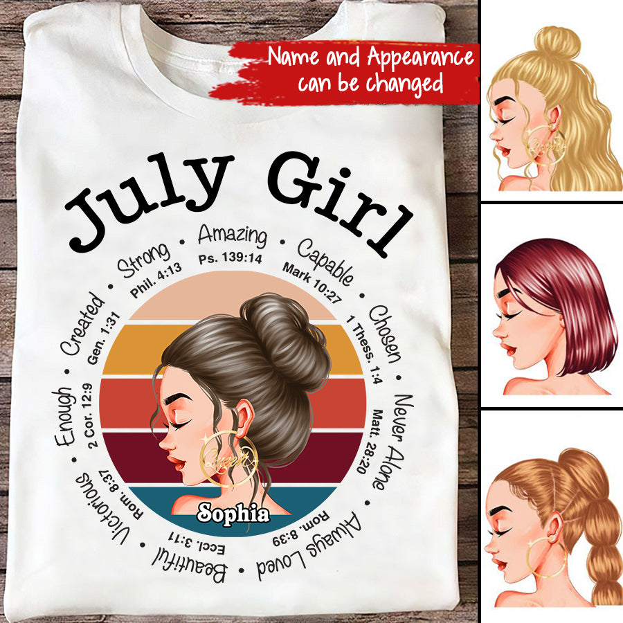 July Birthday Shirt, July Girl Custom Birthday Shirt, I'm Not Old I'm Classic Queens Born In July, July Birthday Shirts For Woman, July Birthday Gifts