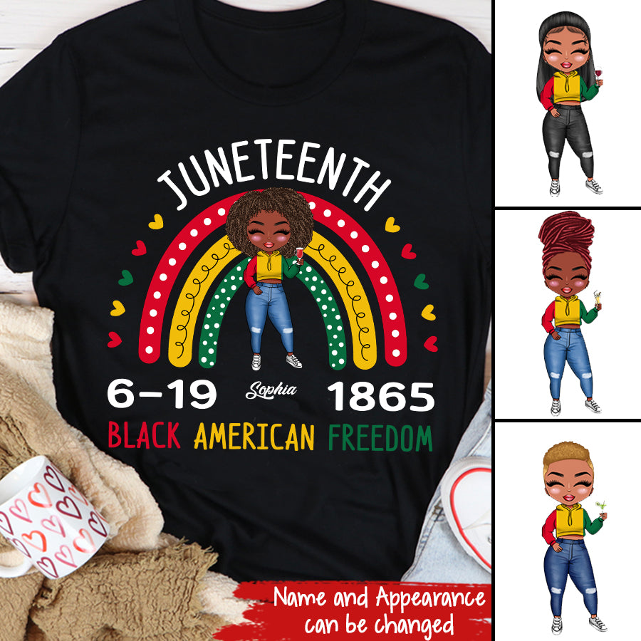 Juneteenth Shirt, Custom Juneteenth Shirt, Freedom Juneteenth June 19th 1865 Black Freedom Independence T-Shirt