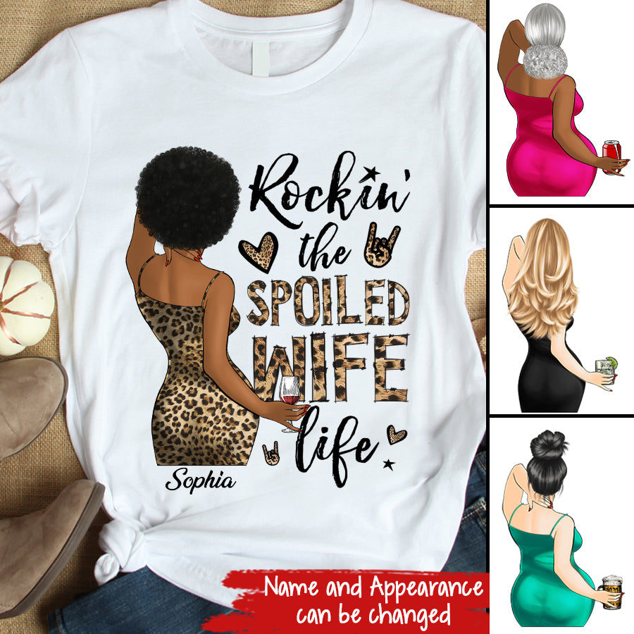 Wife Shirt, Custom T Shirt, I Love My Wife Shirt, Spoiled Wife Shirt, Gift For Wife, Wifey T Shirt, Gift Ideas For Wife