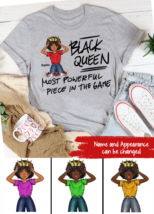 Black Queen Nutrition Facts - Personalized T Shirt- Birthday Gift For Sista, Black Woman