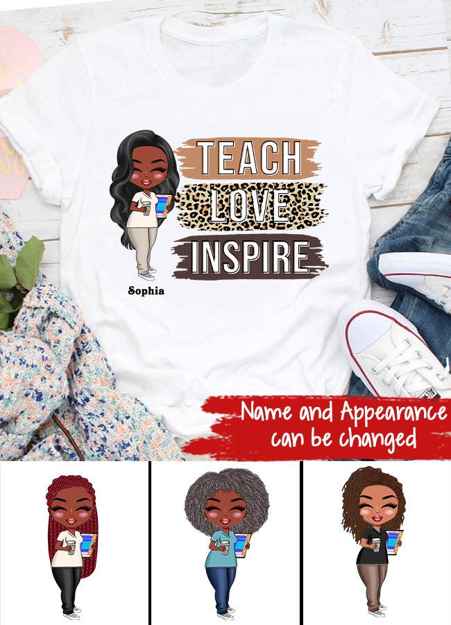 Inspirational Teacher Shirts, Teach Love Inspire Shirt, Back To School Shirt, First Grade Teacher Shirts, Teacher Appreciation Shirt