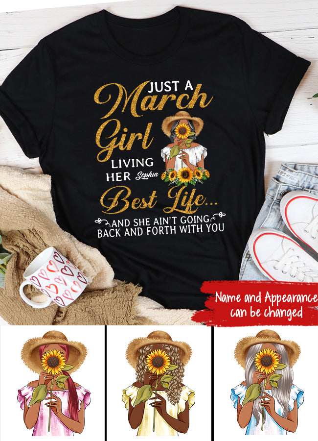 March Birthday Shirt, Custom Birthday Shirt, Queens Born In March, March Birthday Gifts, March shirts for Woman