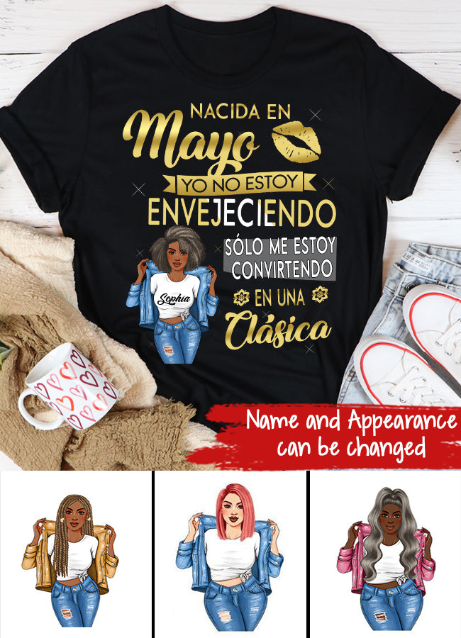 Camisa De Cumpleaños De Mayo, Camisa De Cumpleaños Personalizada, Reinas Nacidas En Mayo, Regalos De Cumpleaños De Mayo, Camisas De Mayo Para Mujeres