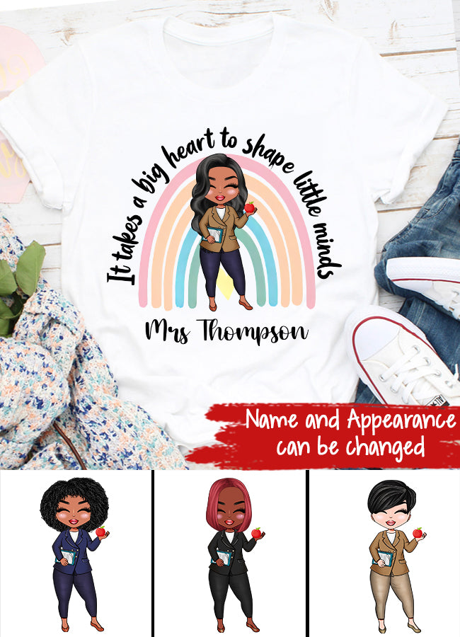 Personalised Teacher Shirt, Lockdown Teacher Gift, Personalised Teacher Gifts, Personalised Book Tee, Teaching Assistant Gift, Rainbow T-shirt