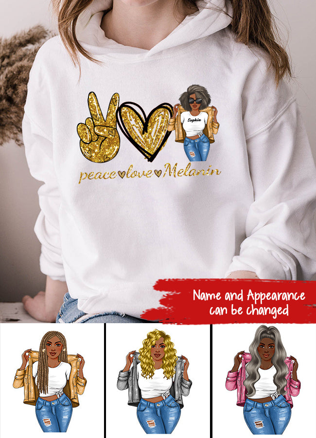 I Love The Woman I've Become - Personalized Shirt - Gift For Black Woman