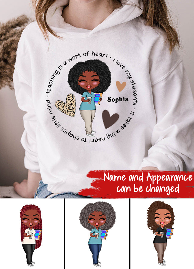 Teaching Is a Work of Heart Shirt, Teacher Gift, Teacher Shirt, Elementary School Teacher Shirt, Kindergarten Teacher Shirt, School Shirt