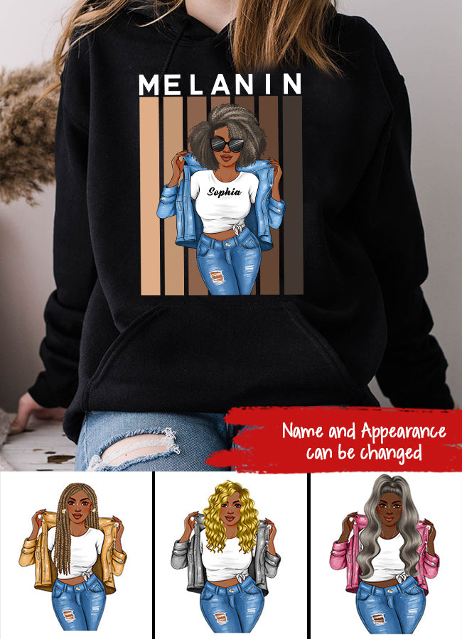 Melanin Shades Black Pride Short-Sleeve Unisex T-Shirt