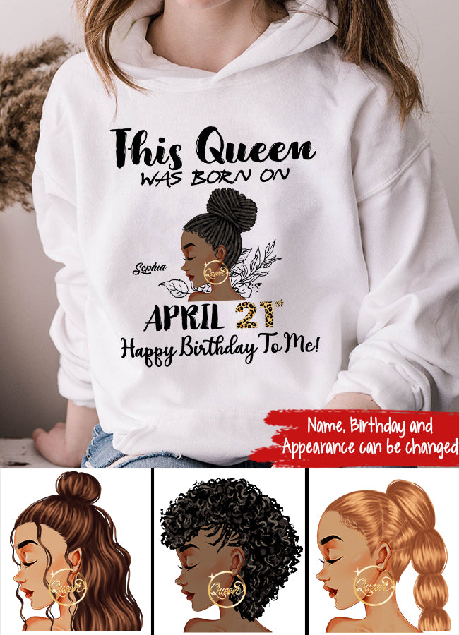 April Birthday Shirt, Custom Birthday Shirt, Queens Born In April, April Birthday Gifts, April shirts for Woman