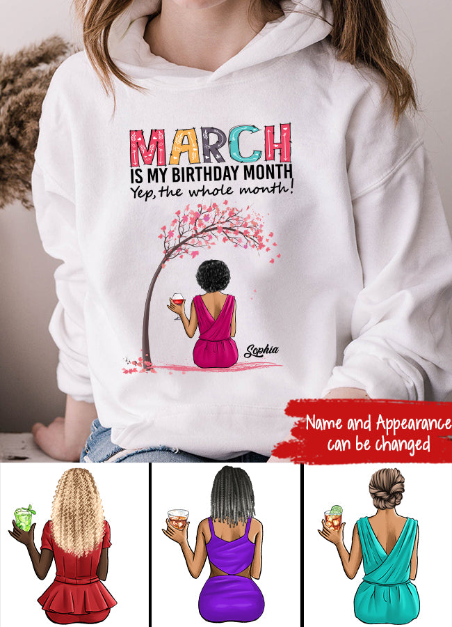 March Birthday Shirt, Custom Birthday Shirt, Queens Born In March, March Birthday Gifts, March shirts for Woman