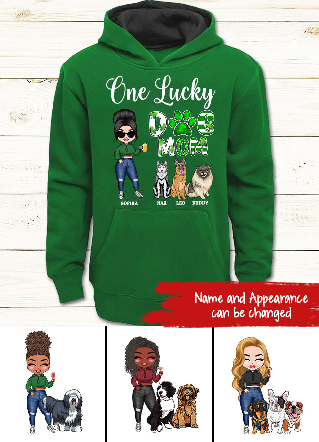 Dog Mom - Personalized Shirt - Gift For Dog Mom - Cartoon Girl