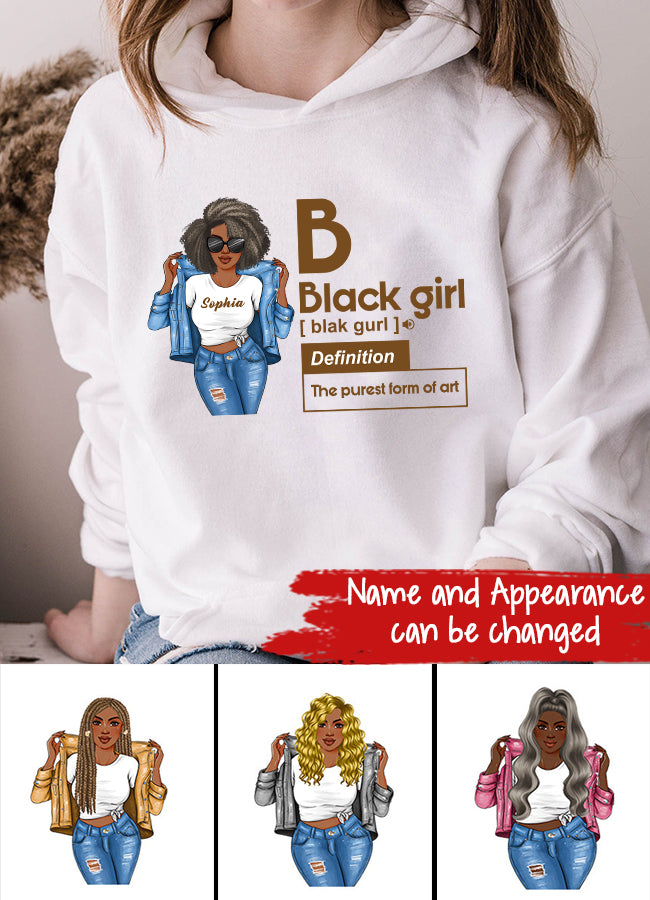 Black Girl Defined Shirt, College Gift, HBCU, Girls Trip, Personalized Gift, Black girl Shirt.