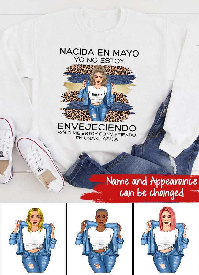 Camisa De Cumpleaños De Mayo, Camisa De Cumpleaños Personalizada, Reinas Nacidas En Mayo, Regalos De Cumpleaños De Mayo, Camisas De Mayo Para Mujeres