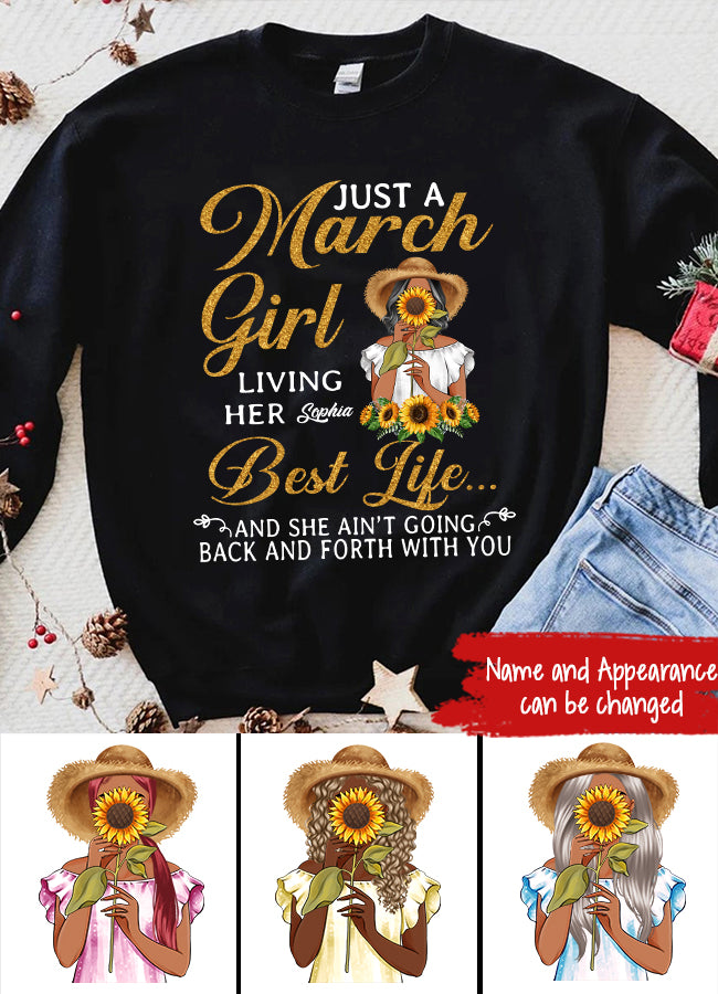 March Birthday Shirt, Custom Birthday Shirt, Queens Born In March, March Birthday Gifts, March shirts for Woman