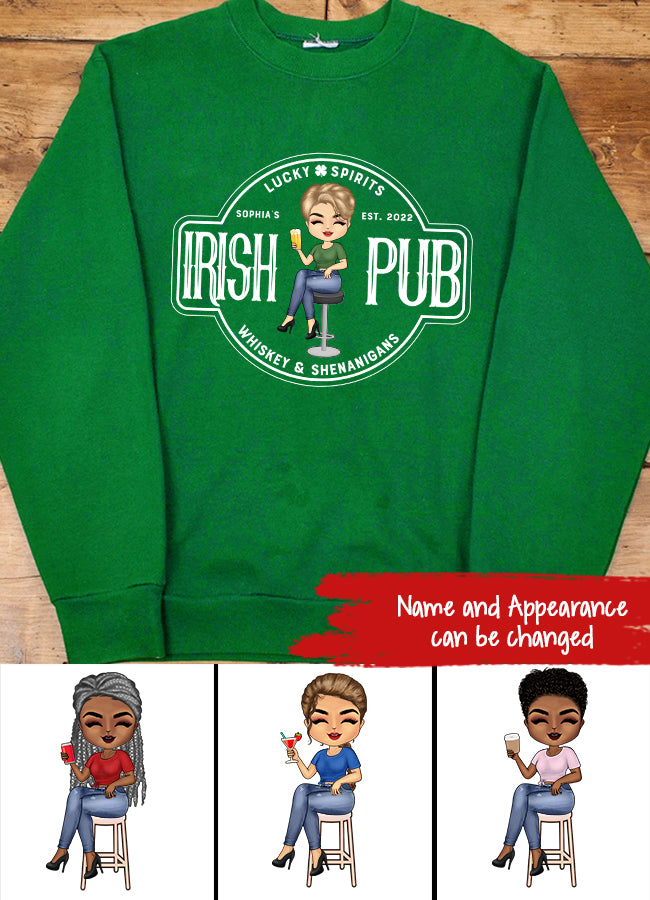 Custom Irish Pub Shirt, Vintage Irish Shirt, Irish Birthday Gift, Personalized Irish Shirt, Retro St Patricks Day Shirt, Irish Shirt Gifts