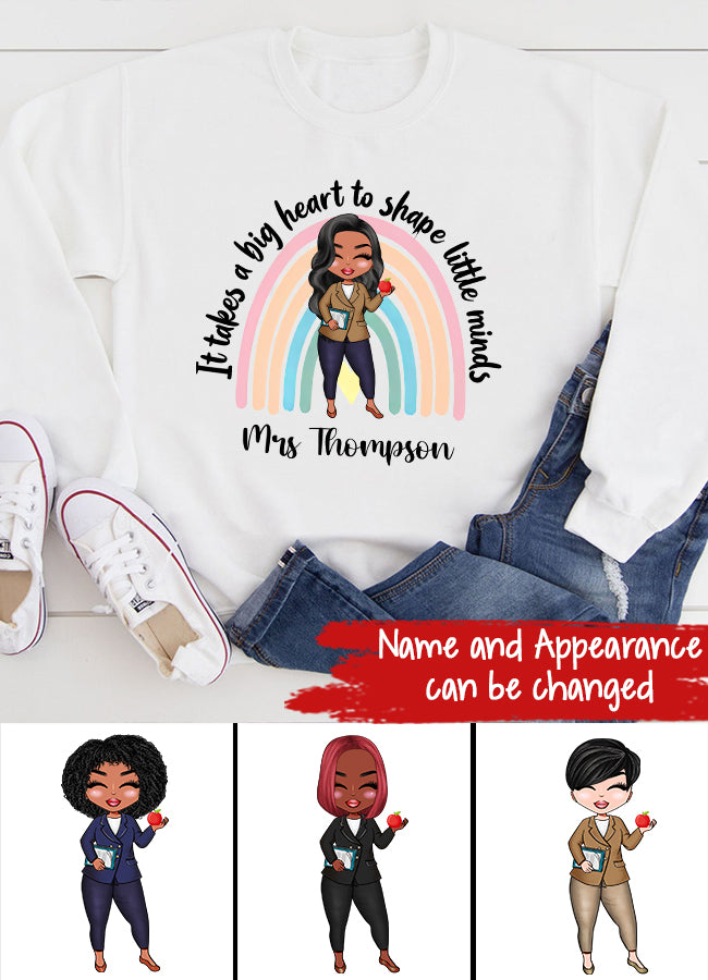 Personalised Teacher Shirt, Lockdown Teacher Gift, Personalised Teacher Gifts, Personalised Book Tee, Teaching Assistant Gift, Rainbow T-shirt