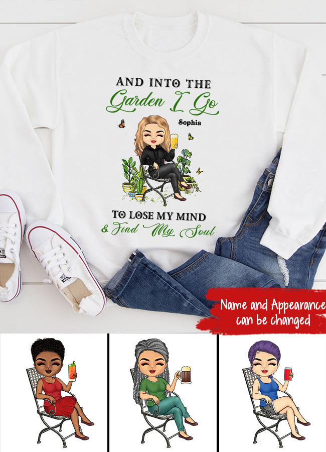 And Into The Garden I Go Gardening - Garden Sign - Personalized Custom Shirt