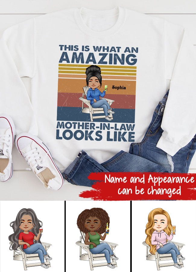 Personalized Mothers Day Shirts, Mother In Law Shirt, Mothers Day Shirt, Mother‘s Day Gifts For Mother In Law, Awesome Mother In Law T Shirt, First Mothers Day Gift, Mother Day Gift