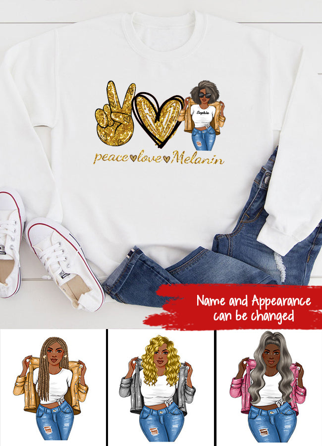 I Love The Woman I've Become - Personalized Shirt - Gift For Black Woman