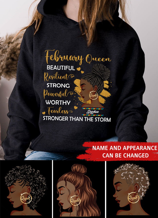 February Birthday Shirt, Custom Birthday Shirt, Queens Born In February, February Birthday Gifts, February shirts for Woman