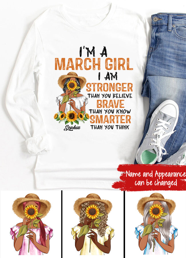 March Birthday Shirt, Custom Birthday Shirt, Queens Born In March, March Birthday Gifts, March shirts for Woman