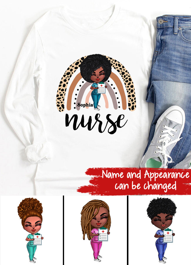 Rainbow Nurse Shirt, Leopard Print Nurse Life,Registered Nurse Shirt, RN Shirts, Nurse Week Shirt, CNA Shirt, Nursing, Nursing School Tee