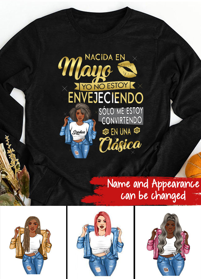 Camisa De Cumpleaños De Mayo, Camisa De Cumpleaños Personalizada, Reinas Nacidas En Mayo, Regalos De Cumpleaños De Mayo, Camisas De Mayo Para Mujeres