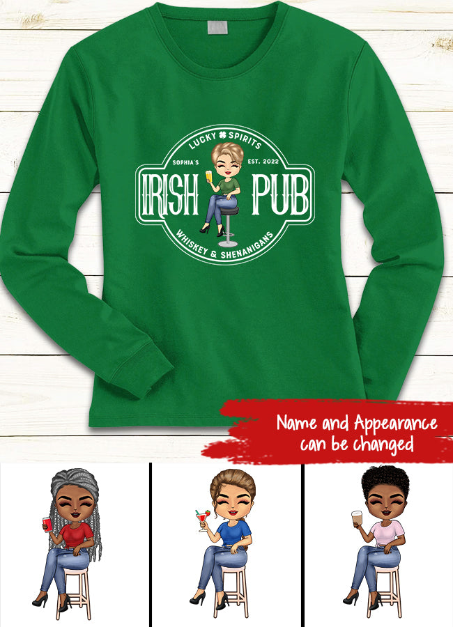 Custom Irish Pub Shirt, Vintage Irish Shirt, Irish Birthday Gift, Personalized Irish Shirt, Retro St Patricks Day Shirt, Irish Shirt Gifts