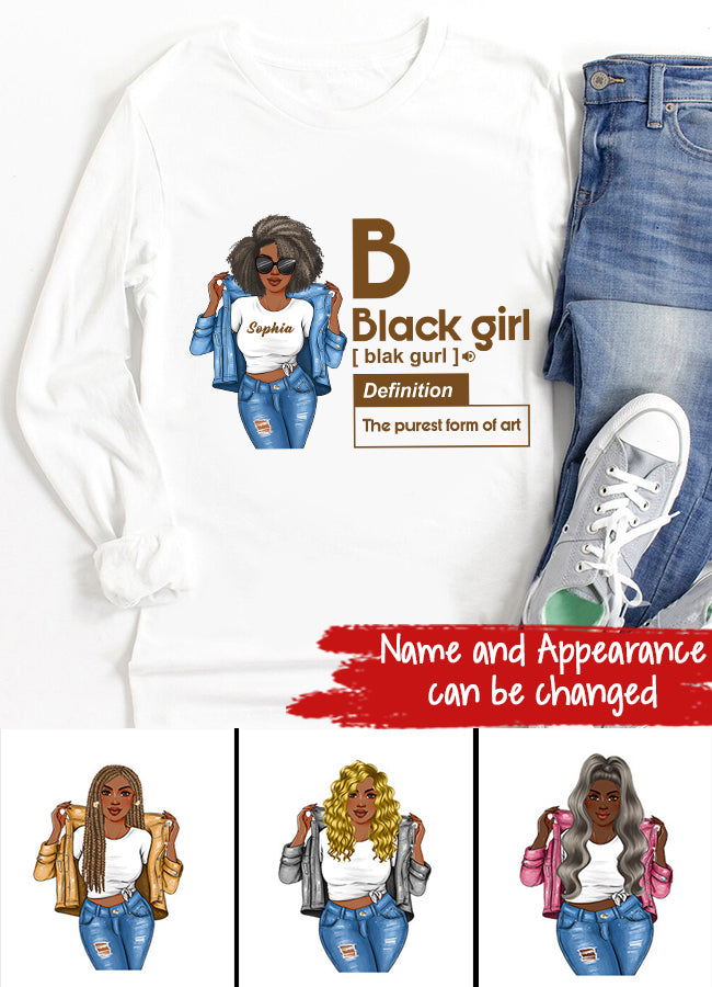 Black Girl Defined Shirt, College Gift, HBCU, Girls Trip, Personalized Gift, Black girl Shirt.