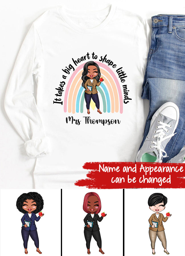 Personalised Teacher Shirt, Lockdown Teacher Gift, Personalised Teacher Gifts, Personalised Book Tee, Teaching Assistant Gift, Rainbow T-shirt