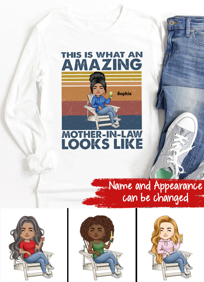 Personalized Mothers Day Shirts, Mother In Law Shirt, Mothers Day Shirt, Mother‘s Day Gifts For Mother In Law, Awesome Mother In Law T Shirt, First Mothers Day Gift, Mother Day Gift