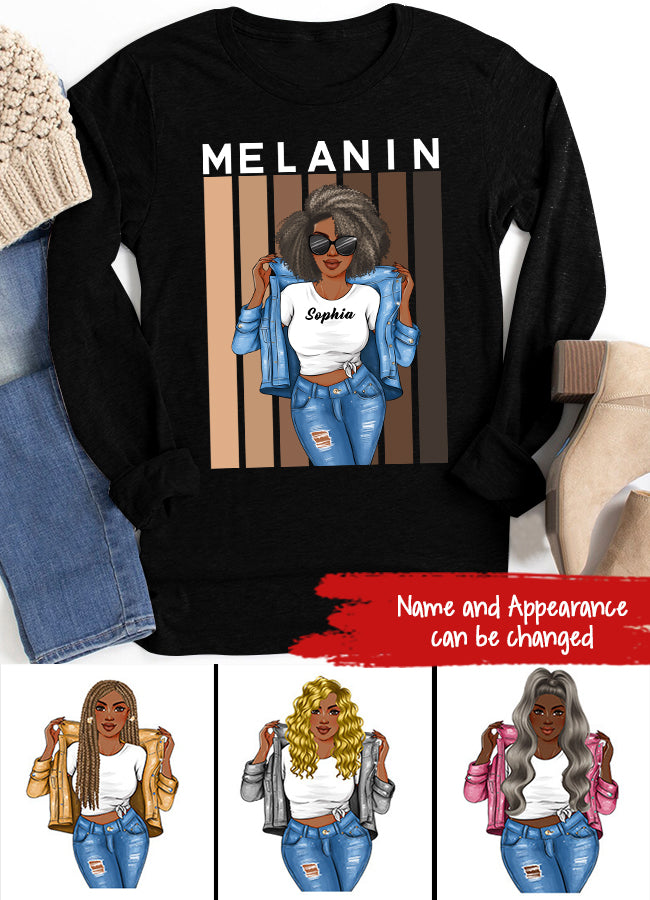 Melanin Shades Black Pride Short-Sleeve Unisex T-Shirt