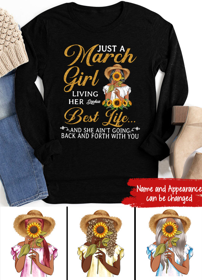 March Birthday Shirt, Custom Birthday Shirt, Queens Born In March, March Birthday Gifts, March shirts for Woman